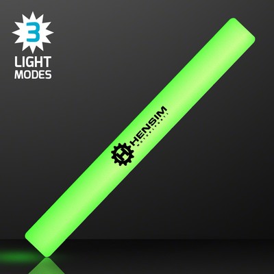 Green LED Foam Light Stick 16" Cheer Sticks - PRINTED